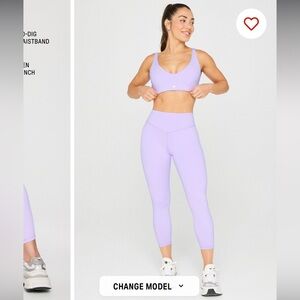 Fabletics x Khloe Kardashian Lilac Lotus Set